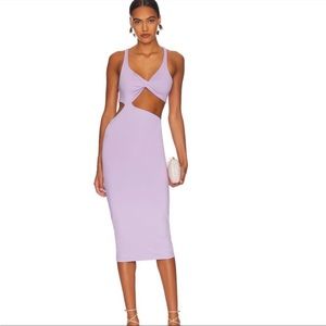 Venuss Midi Dress in Lilac